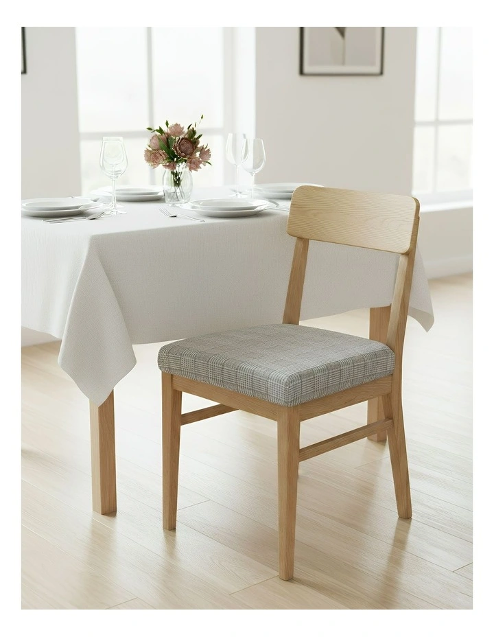 Corn Kennel Pattern Chair Cover in Light Grey image 2