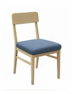 Corn Kennel Pattern Chair Cover in Navy Blue