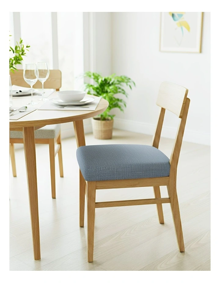 Corn Kennel Pattern Chair Cover in Navy Blue image 3