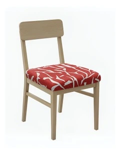 Cracks Print Stretch Chair Cover in Multi