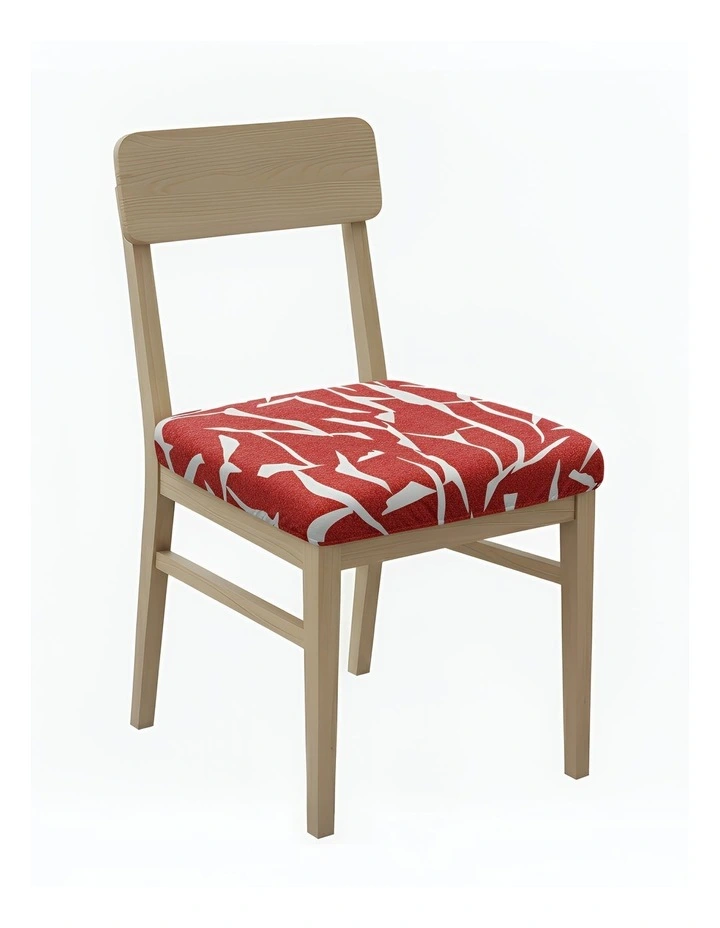 Cracks Print Stretch Chair Cover in Multi image 1