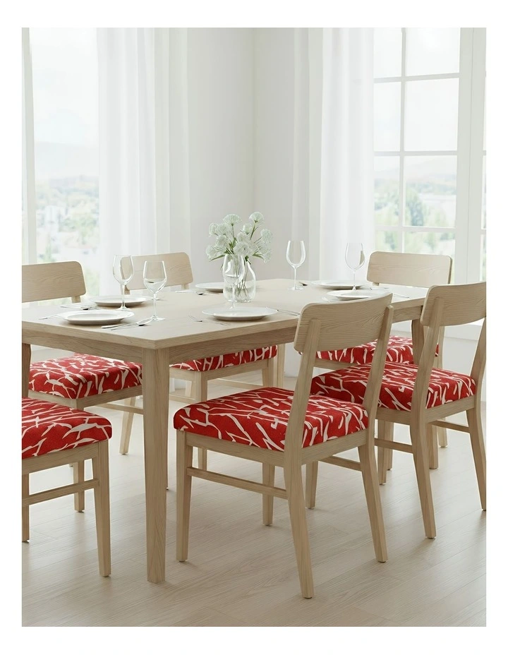 Cracks Print Stretch Chair Cover in Multi image 4