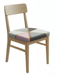 Linear Pattern Print Chair Cover in Multi