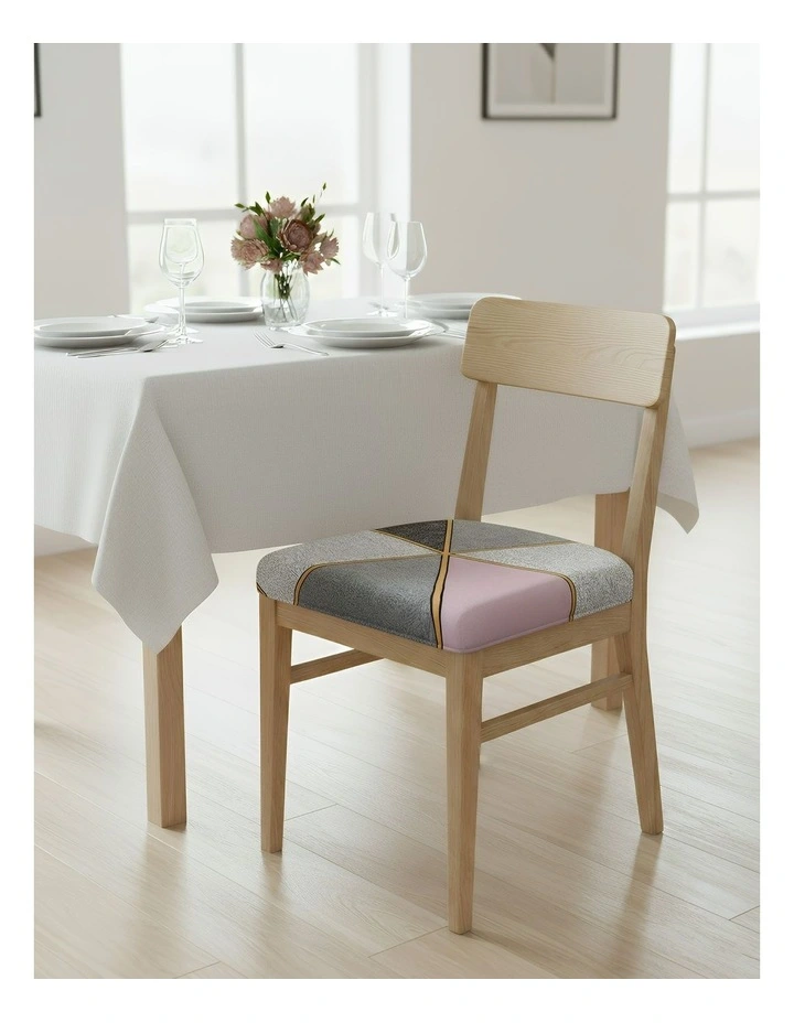 Linear Pattern Print Chair Cover in Multi image 2