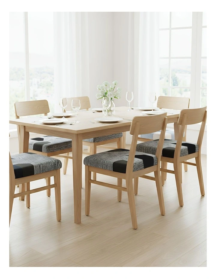 Print Stretch Seat Chair Cover in Dark Grey image 4