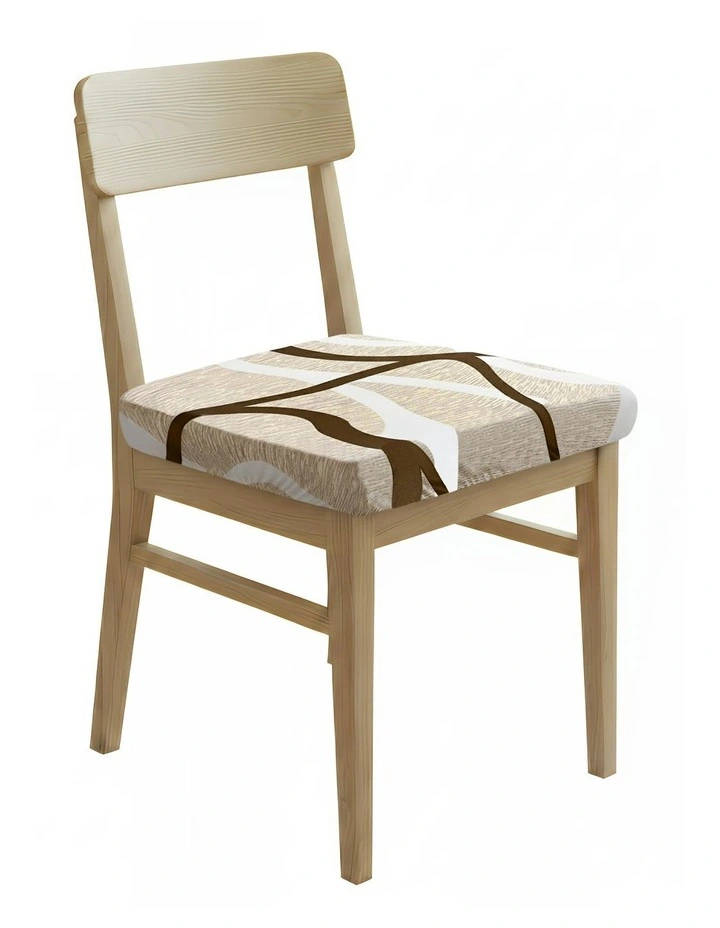 Lines Print Stretch Chair Cover in Multi image 1