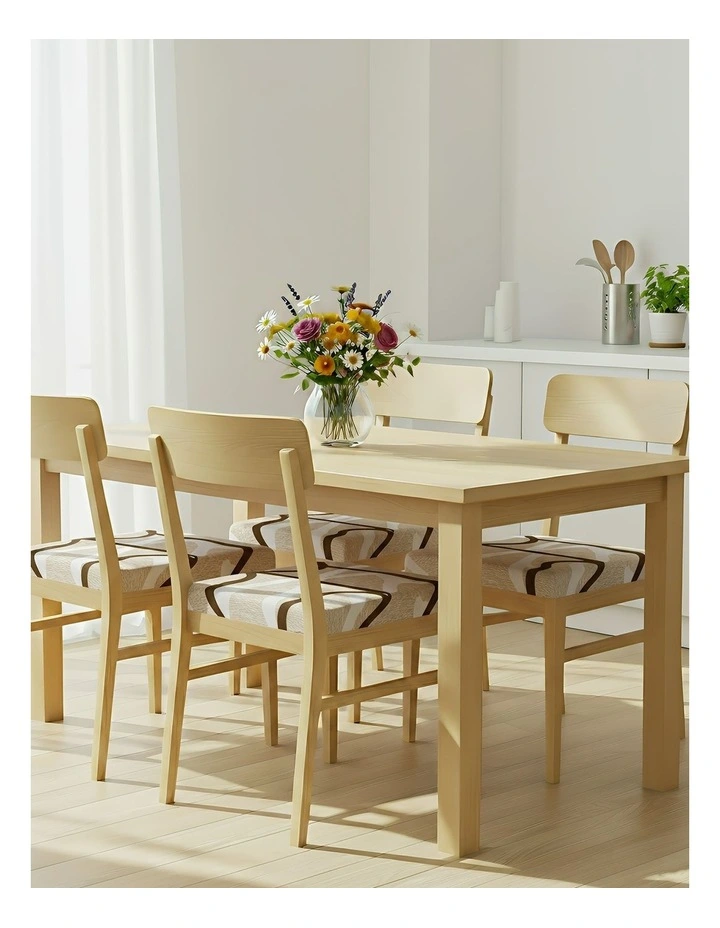 Lines Print Stretch Chair Cover in Multi image 4