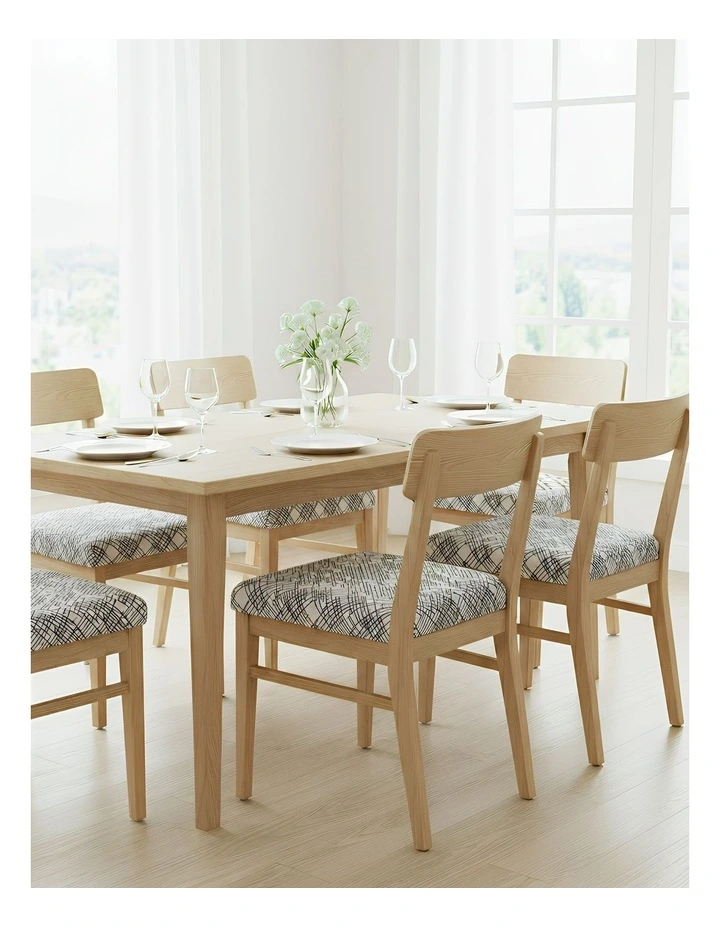 Random Lines Print Stretch Chair Cover in Grey image 4