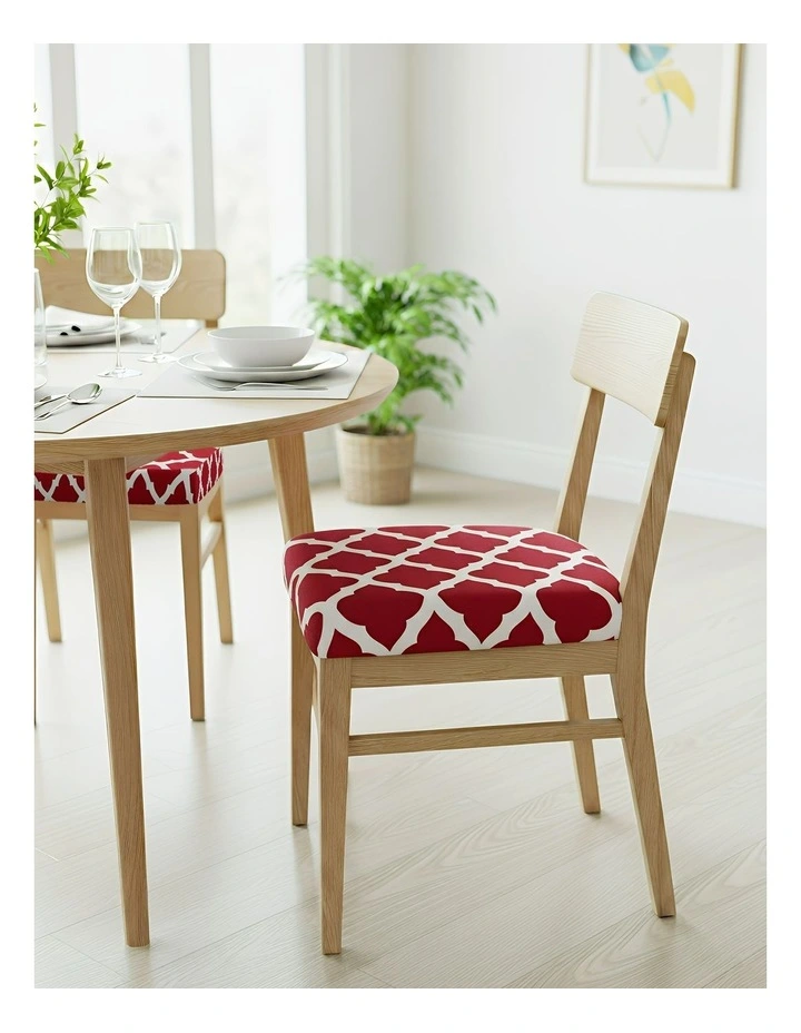 Print Stretch Chair Cover in Multi image 3