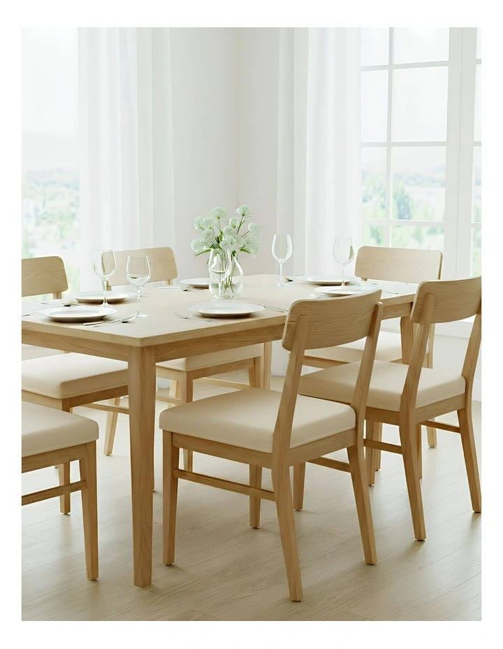 Plain No Print Stretch Chair Cover in Beige image 4