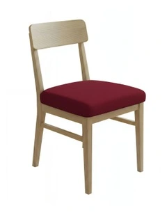 Plain No Print Stretch Chair Cover in Maroon Red
