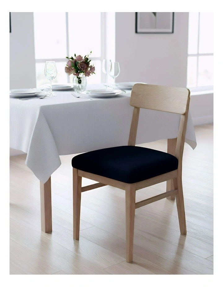 Plain No Print Chair Cover in Black image 2