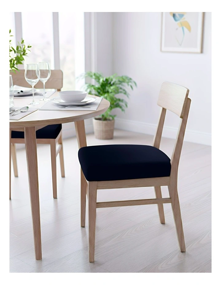 Plain No Print Chair Cover in Black image 3