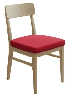 Plain No Print Stretch Chair Cover in Wine Red