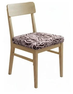 Vintage Vine Print Stretch Chair Cover in Purple