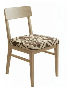Print Stretch Chair Cover in Brown