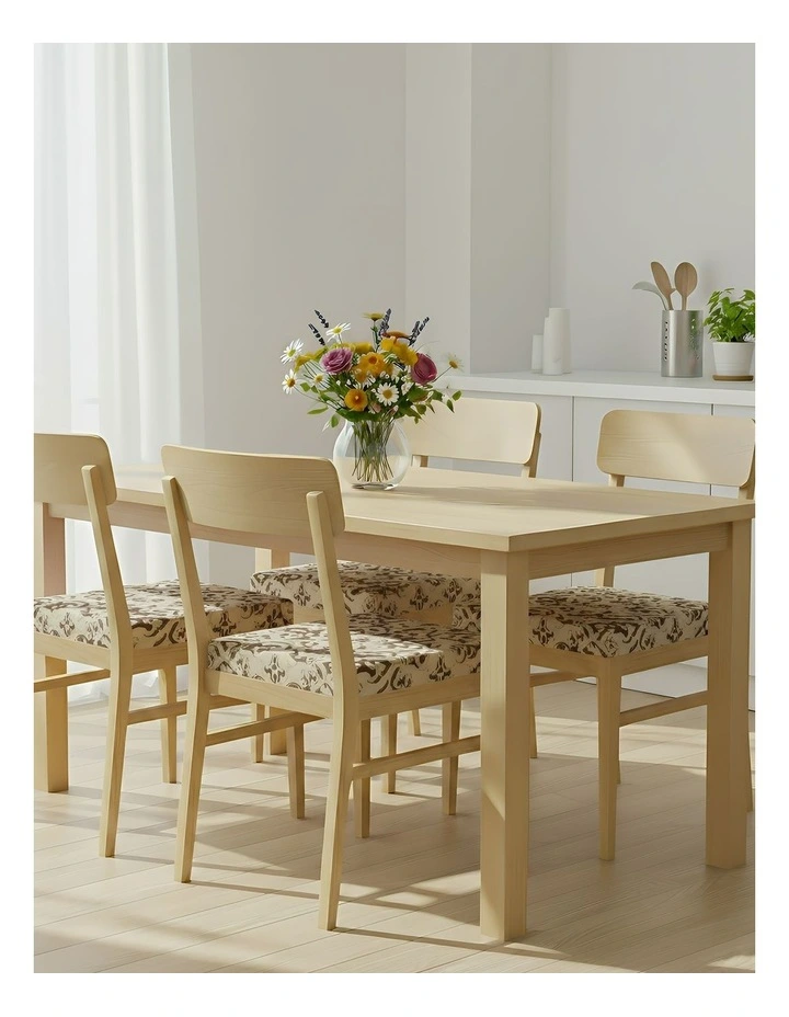Print Stretch Chair Cover in Brown image 4