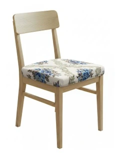 Floral Print Chair Cover in Beige
