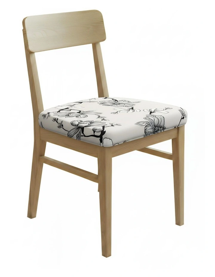 Floral Print Chaiur Cover in Grey image 1