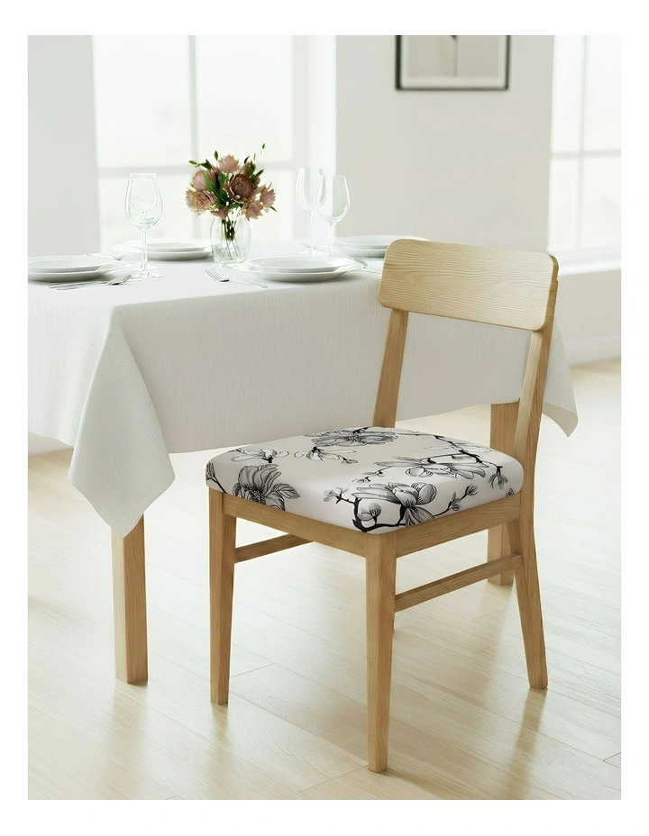 Floral Print Chaiur Cover in Grey image 2