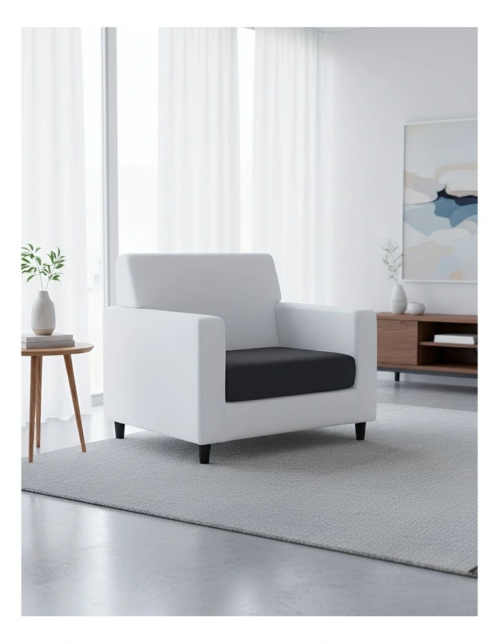 Polyester Thick Stretchable Sofa Cover in Black image 2
