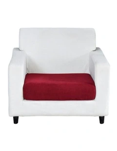 Anyseat Sofa Cover Wine Red Polyester Thick Stretchable Cushion For Living Room 1Pc Normal Size 145-185cm
