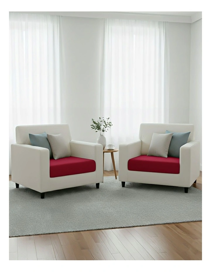 Normal Size Sofa Cover 95-120cm in Wine Red image 3