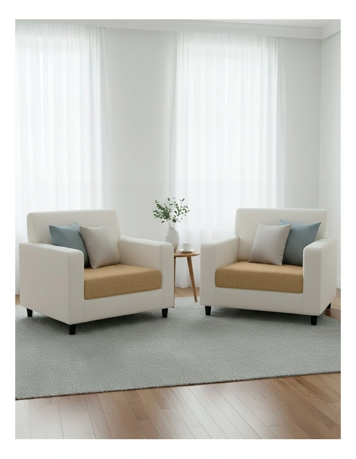 Polyester Thick Stretchable Normal Size Sofa Cover 45-60cm in Camel image 3