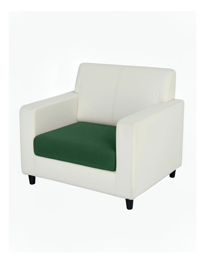 Polyester Thick Stretchable Normal Size Sofa Cover 225-275cm in Green image 1