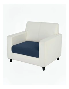Polyester Thick Stretchable Enlarge Size Sofa Cover 160-185cmx60-90cm in Space Blue