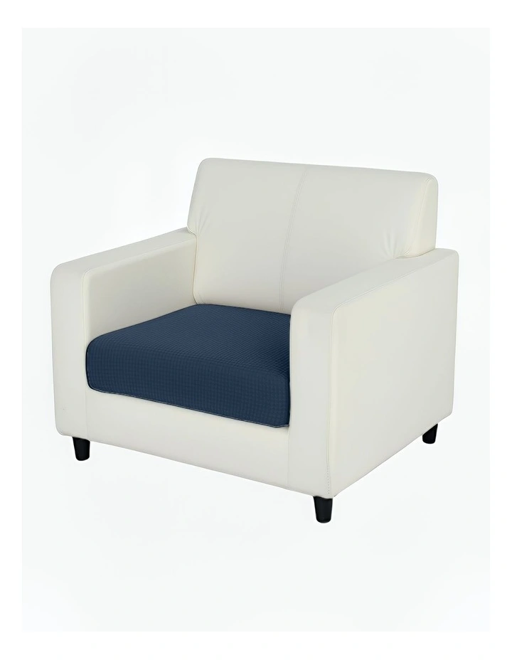 Polyester Thick Stretchable Enlarge Size Sofa Cover 160-185cmx60-90cm in Space Blue image 1