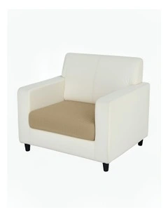 Polyester Thick Stretchable Enlarge Size Sofa Cover 160-185cmx60-90cm in Beige