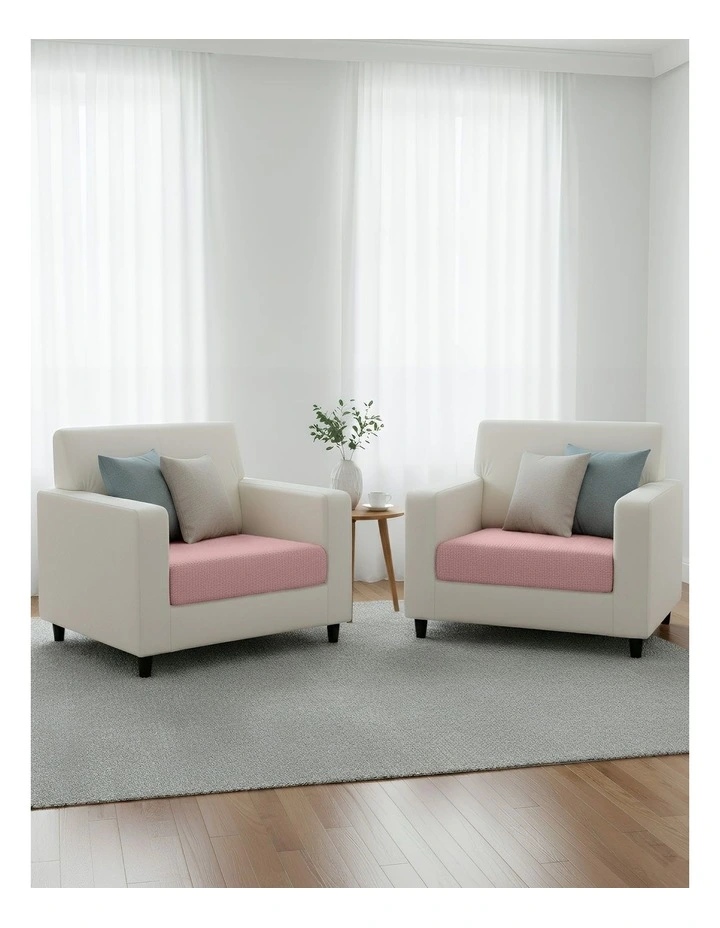 Polyester Thick Stretchable Normal Size Sofa Cover 45-60cm in Old Rose image 3