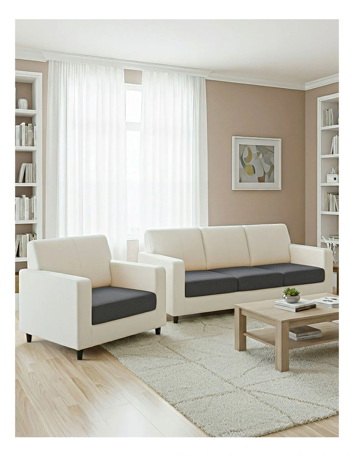 Polyester Thick Stretchable Enlarge Size Sofa Cover 130-160cm in Dark Grey image 4