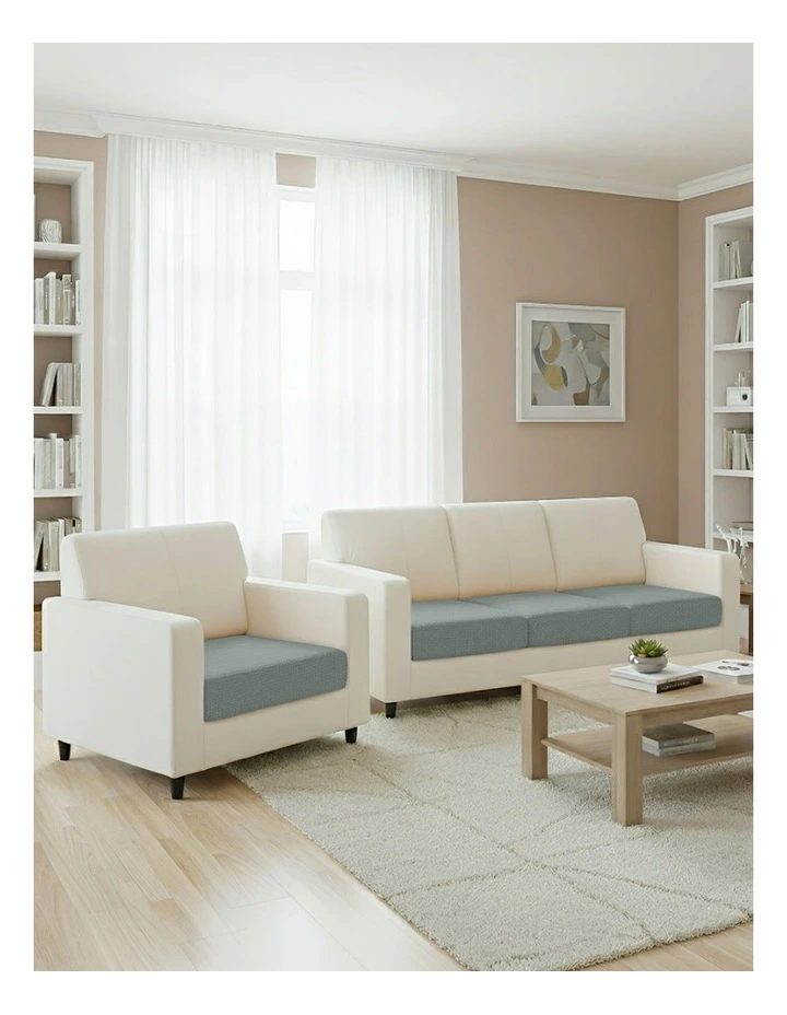 Polyester Thick Stretchable Normal Size Sofa Cover 225-275cm in Cypress Green image 4