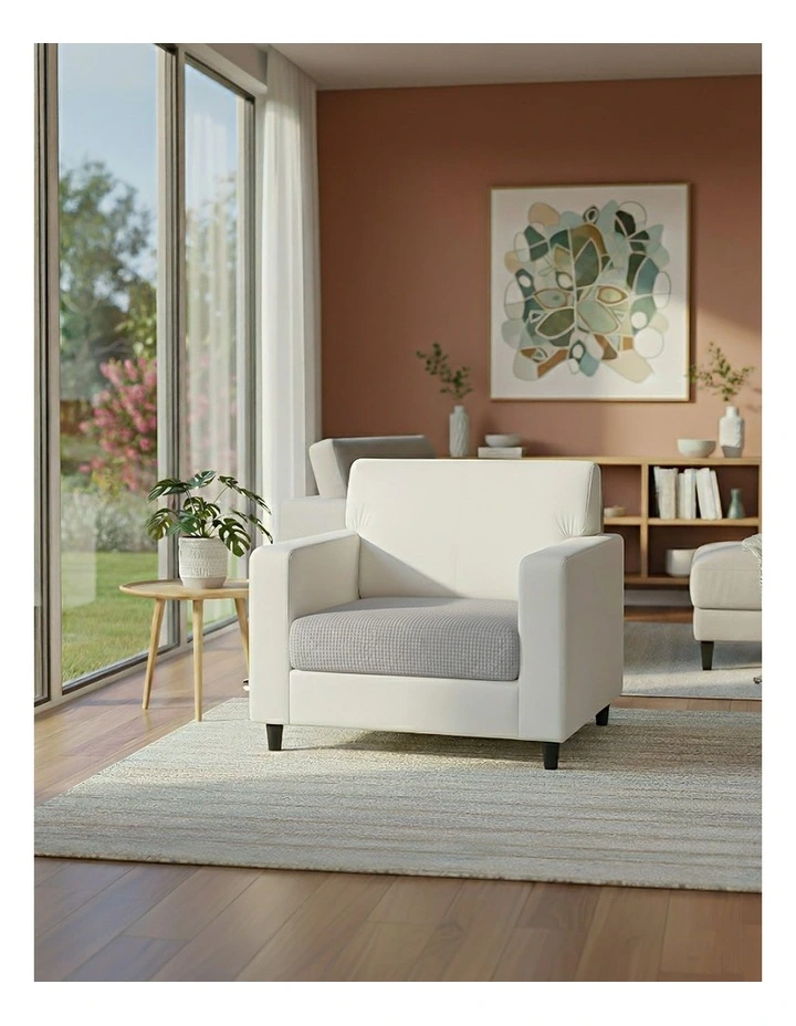 Polyester Thick Stretchable Enlarge Size Sofa Cover 160-185cmx85-105cm in Grey image 2
