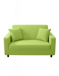 2 Seater Sofa Cover Plain in Apple Green