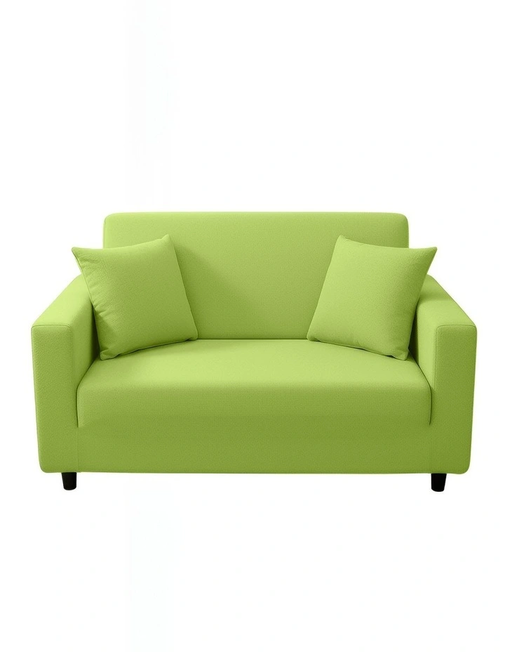 2 Seater Sofa Cover Plain in Apple Green image 1