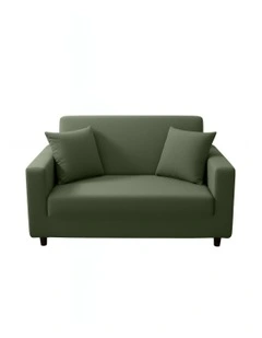2 Seater Sofa Cover Plain in Army Green