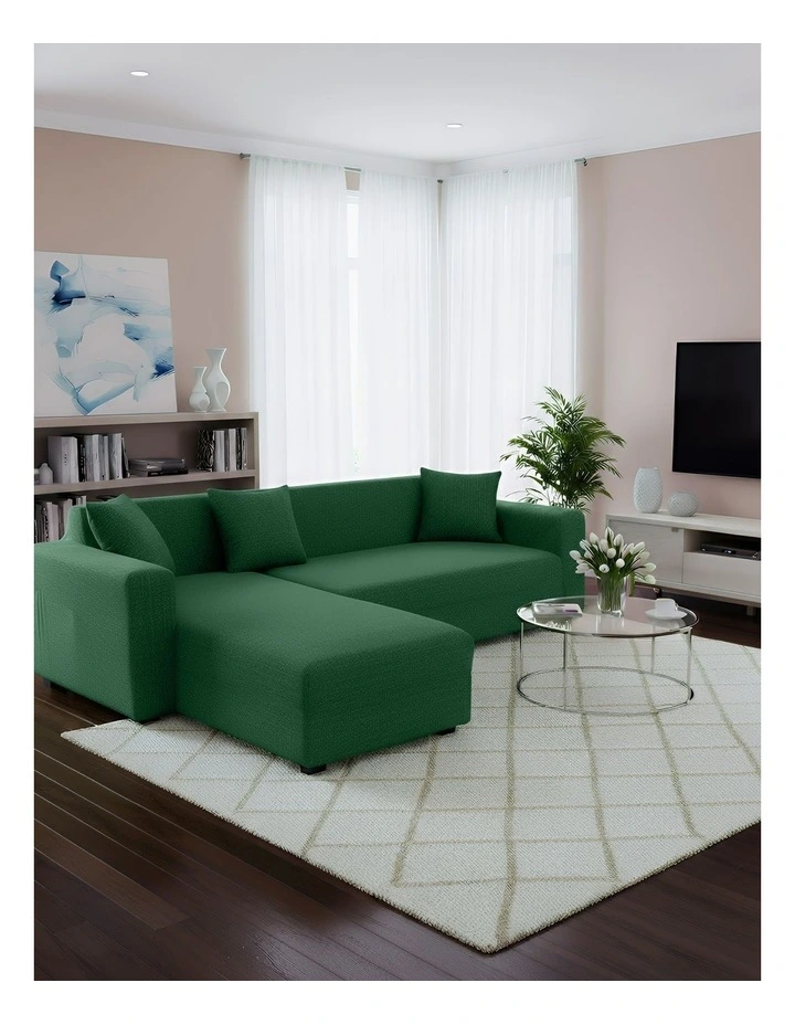 4 Seater Sofa Cover in Green image 3