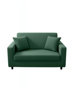 2 Seater Sofa Cover Plain in Green