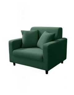 1 Seater Sofa Cover Plain in Green