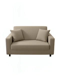 2 Seater Sofa Cover Plain in Beige