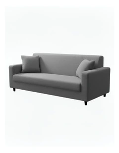 3 Seater Sofa Cover Plain in Grey