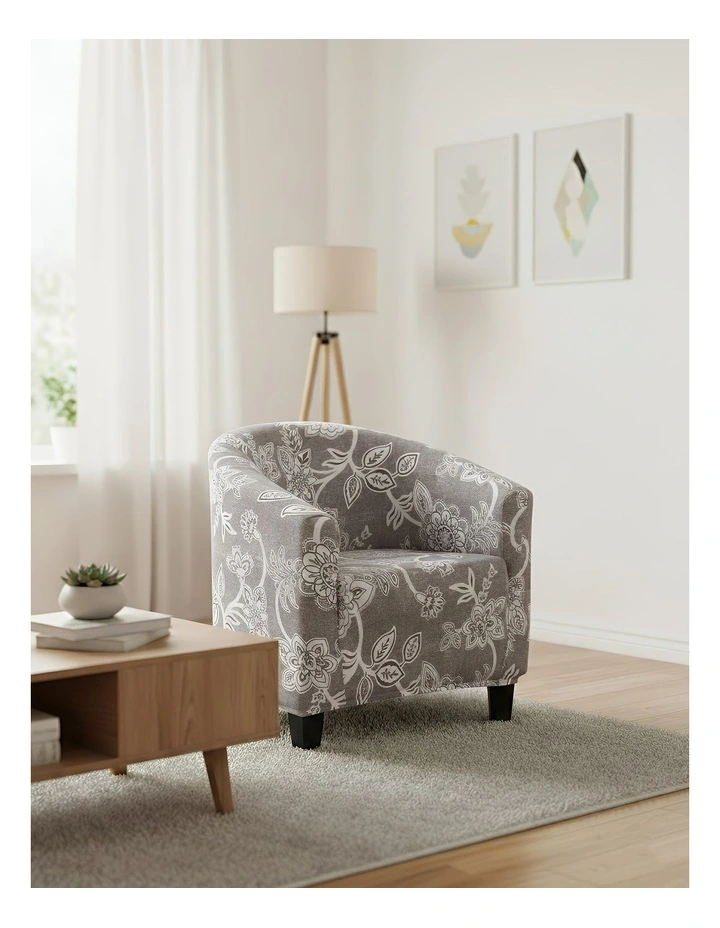 Bohemian Style Dust Proof Sofa Cover in Light Grey image 2