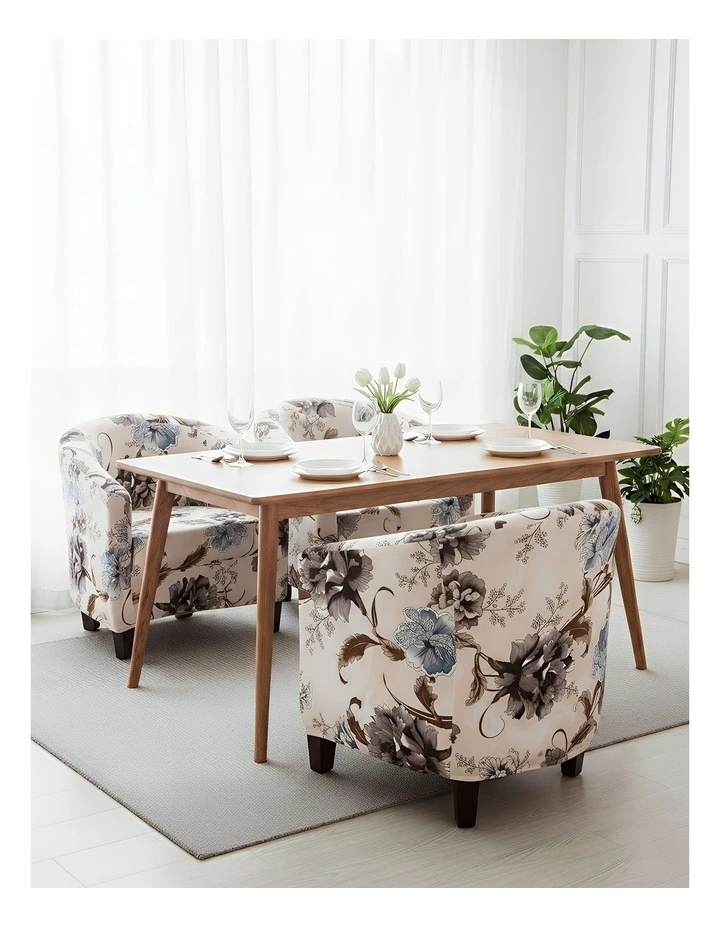 Floral Print Dust Proof Sofa Cover in Beige image 4