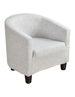 Plain Dust Proof Sofa Cover in Light Grey