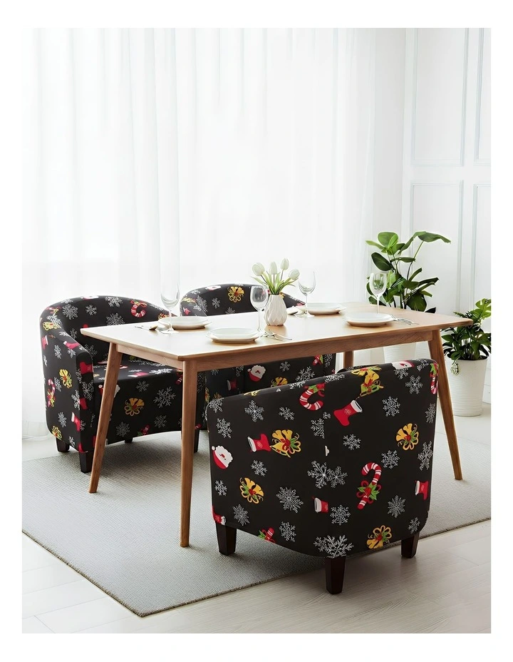 Christmas Design Dust Proof Sofa Cover in Black image 4