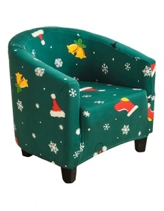 Christmas Design Dust Proof Sofa Cover in Green