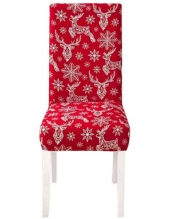 Christmas Chair Cover in Red